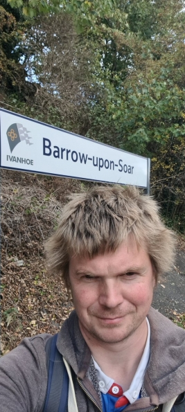 Myself at Barrow-upon-Soar railway station