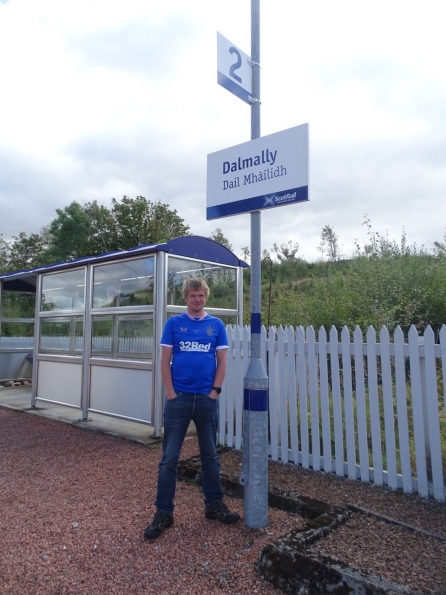 Myself at Dalmally railway station