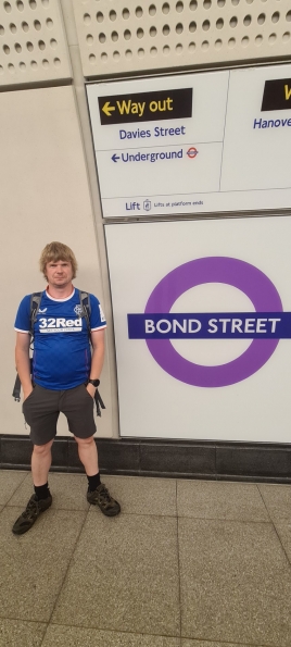 Myself at Bond Street railway station