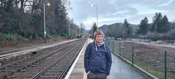 Myself at Dunkeld & Birnam railway station