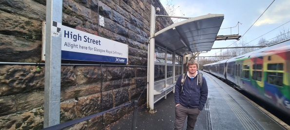 Myself at High Street (Glasgow) railway station