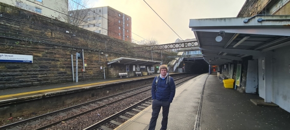 Myself at High Street (Glasgow) railway station