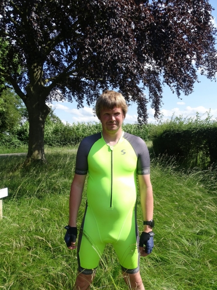 Synergy Neon Lime Cycling Skinsuit