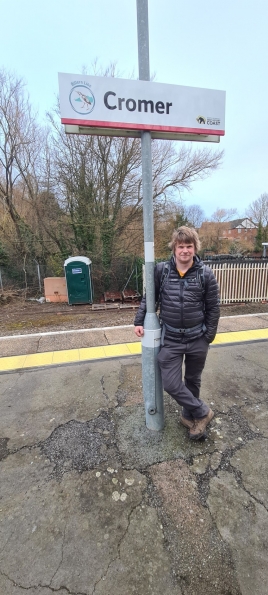 Myself at Cromer railway station