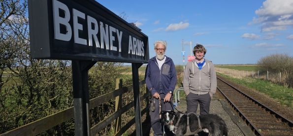 Bugsy, Mark G and myself at Berney Arms railway station