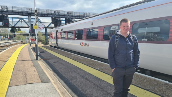 Myself at Lincoln railway station