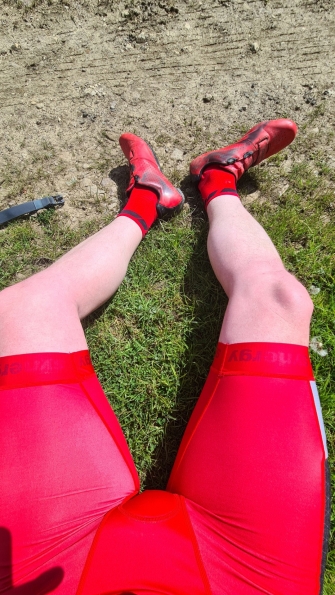 Synergy Red Cycling Skinsuit