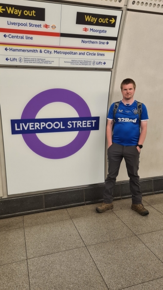 Myself at Liverpool Street railway station