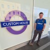 Myself at Custom House railway station