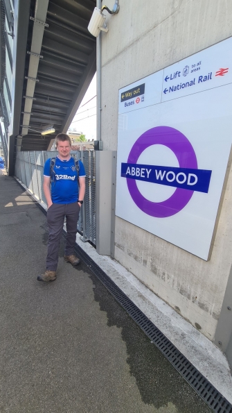 Myself at Abbey Wood railway station