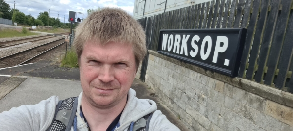 Myself at Worksop railway station