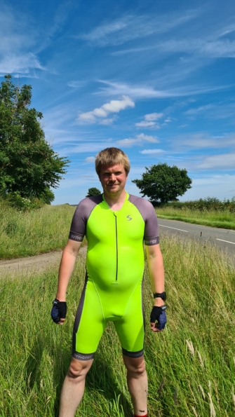 Synergy Neon Lime Cycling Skinsuit