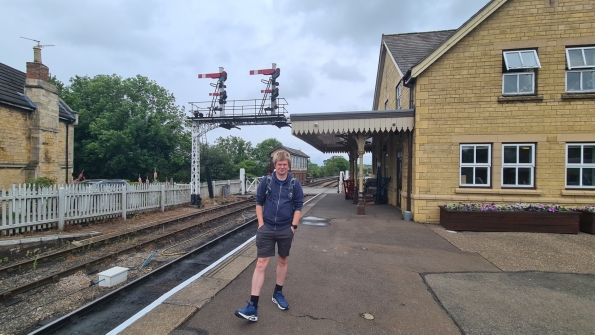 Myself at Wansford railway station