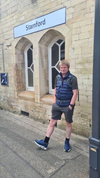 Myself at Stamford railway station