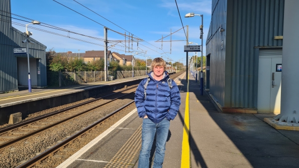 Myself at Lockerbie railway station