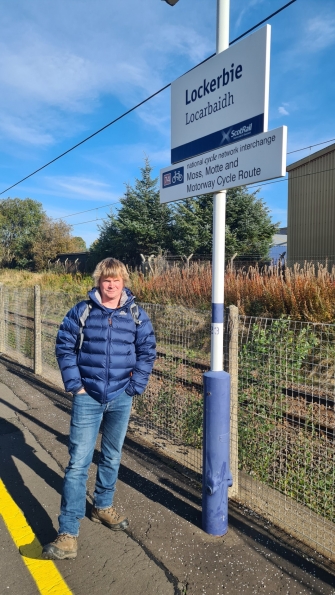 Myself at Lockerbie railway station