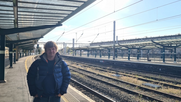 Myself at Carlisle railway station