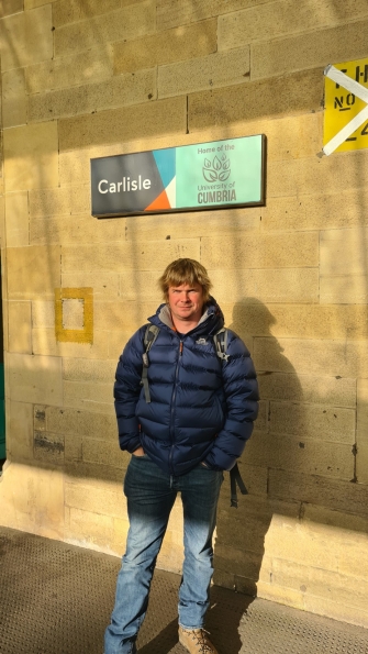 Myself at Carlisle railway station