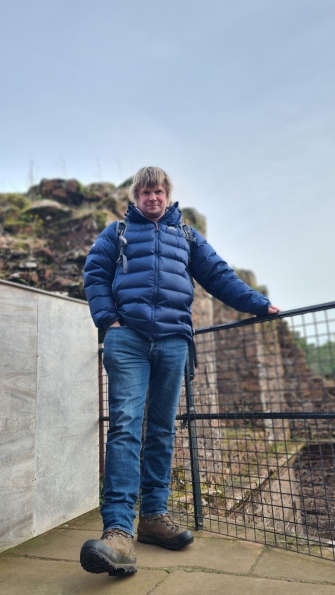 Looking around Caerlaverock Castle