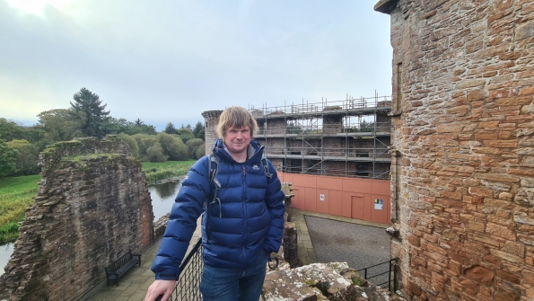 Looking around Caerlaverock Castle