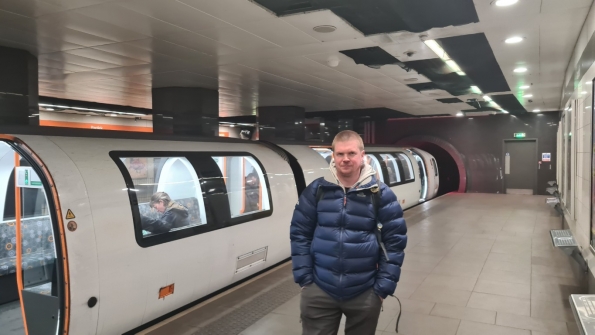 Myself at Partick subway station