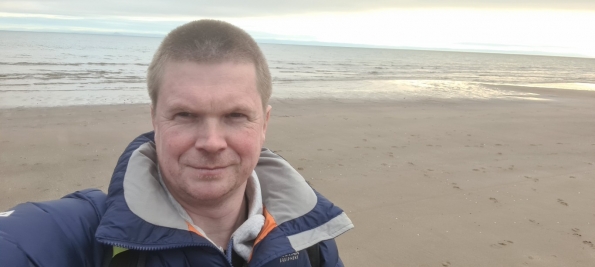 Myself at Leven Beach