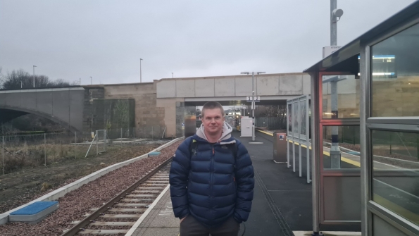 Myself at Leven railway station