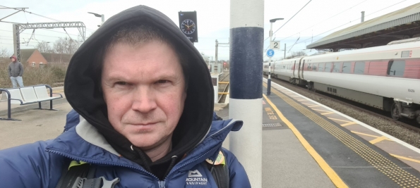 Myself at Grantham railway station