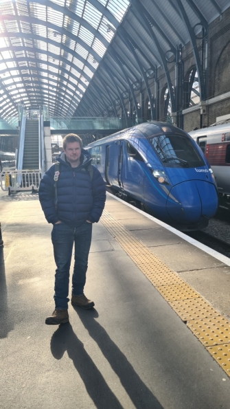 Myself at London King's Cross railway station