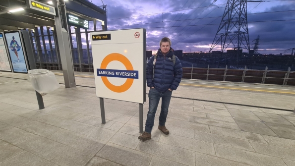 Myself at Barking Riverside railway station