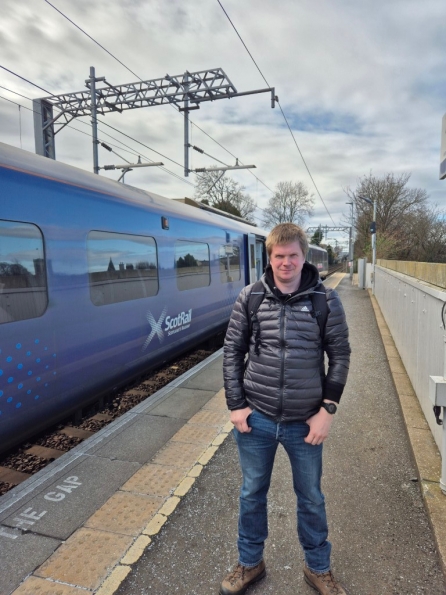 Myself at Linlithgow railway station