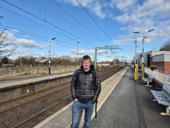 Myself at Linlithgow railway station