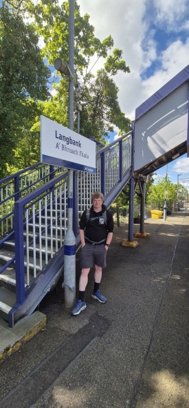 Myself at Langbank railway station