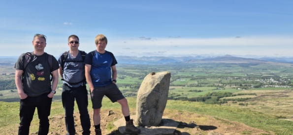 Craig, Douglas and myself at the top of Dumgoyne