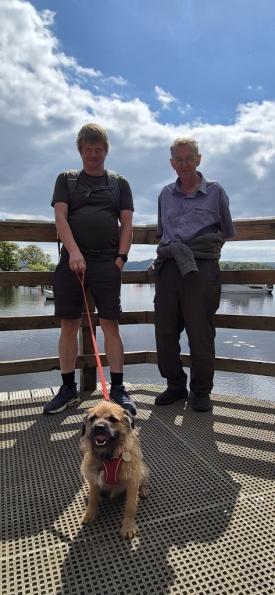 Dad, Hazel and myself at Balmaha