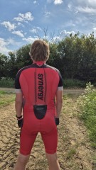 Synergy Red Cycling Skinsuit