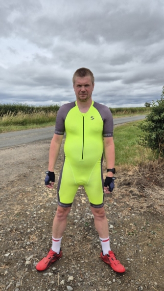 Synergy Neon Lime Cycling Skinsuit