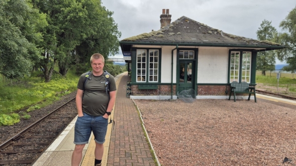 Myself at Rannoch railway station