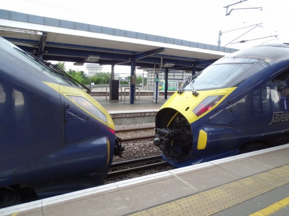 Class 395s at Ashford International railway station