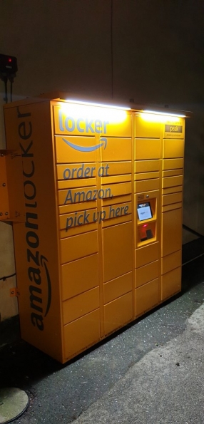 Amazon Locker at Dore and Totley railway station