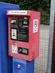 Permit to Travel machine at Hatton railway station