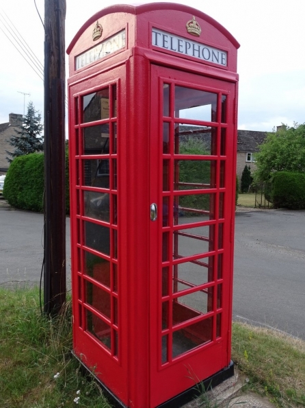 Red telephone box at Santon Downham