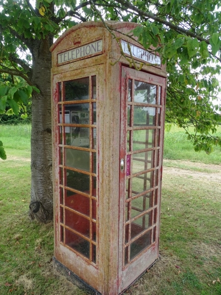 Red telephone box at Wyville