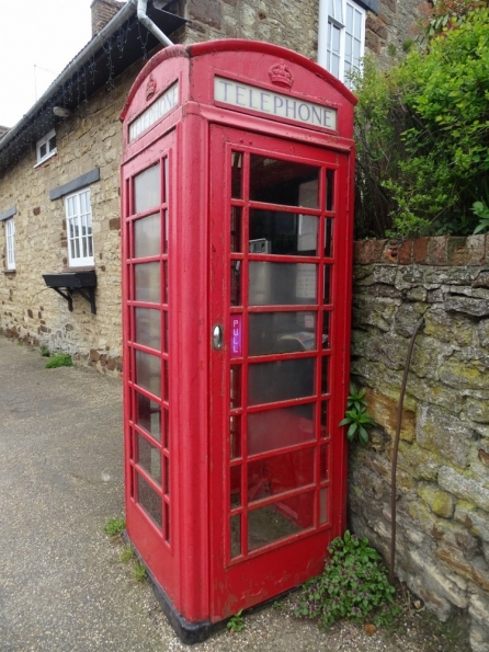 Red telephone box at Blisworth